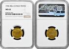 COLONIES & TERRITORIES 1 franc Belgian Congo 1946, NGC MS63, Belgian colony (1909 - 1949) -