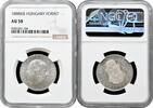 EUROPE 1 forint Hungary 1888 KB, NGC AU58, Emperor Franz Joseph I (1848 - 1916) -