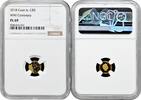 AUSTRALIA & OCEANIA 5 dollars Cook Islands 2018, NGC PL69, WWI Centenary Top Pop 1/0 gold coin -