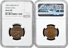 EUROPE Hesse-Cassel 3 hellers 1850, NGC MS65 BN, Frederick William (1847-1866)Top 1/0 -