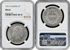 COLONIES & TERRITORIES 1 piastre French Indochina 1931, NGC MS62, French colony (1885 - 1954) -