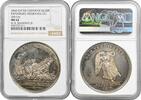 EUROPE medal Germany silver 1860, NGC MS62, Papenburg Insurance Co. Top Pop -