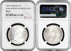 EUROPE 3 mark Schwarzburg-Sondershausen 1909 A, NGC MS62, Death of Charles Gonthier -