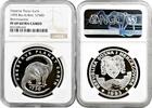 EUROPE 750 dinara Bosnia & Herzegovina 1993, NGC PF69 UC, Brontosaurus silver coin -