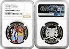 AFRICA 1000 francs Benin 1997, NGC PR69 UC, Sydney Olympics - Shot-Put Top Pop 1/0 -