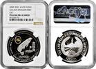 ASIA 15.000 kip Laos 2000, NGC PF68 UC, Golden Dragon Fish silver coin -