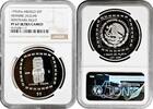 NORTH & CENRAL AMERICA 5 pesos Mexico Mo, NGC PF67 UC, Olmec - Hombre Jaguar silver coin -
