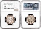 EUROPE 2 mark Prussia 1888 A, NGC MS65, King Friedrich III (03.1888 - 06.1888) -