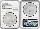 NORTH & CENRAL AMERICA 5 pesos Mexico Mo, NGC MS69, Pre-Columbian Toltec - Serpiente Con Craneo -