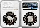 ASIA 200 piso Philippines 1987, NGC PF70 UC, World Wildlife Fund - Tamaraw -