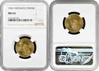EUROPE 1 franc Monaco 1926, NGC MS65, Prince Louis II (1922 - 1949) -