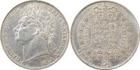 EUROPE 1/2 crown Great Britain 1823, AU, King George IV (1820 - 1830) silver coin -