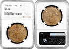COLONIES & TERRITORIES 5 francs Belgian Congo 1936, NGC MS63, Belgian colony (1909 - 1949) -
