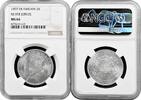 EUROPE 2 kronor Sweden 1897 EB, NGC MS64, 25th Ann. - Accession of King Oscar II -