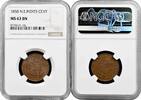 EUROPE 1 cent Netherlands East Indies 1858, NGC MS63 BN, Colony (1826 - 1945) -