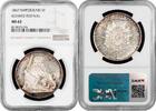 EUROPE 5 francs Switzerland 1867, NGC MS62, Schwyz Shooting Festival silver coin -