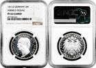 EUROPE 3 mark Anhalt-Dessau  1911 A, NGC PF65 CAM, Frederick II (1904 - 1918) Top Pop
