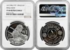 MIDDLE EAST 1 dinar Iraq 1971, NGC PF66 UC,, 50th Anniversary of Iraqi Army silver coin -