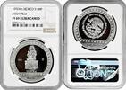 NORTH & CENRAL AMERICA 100 pesos Mexico Mo, NGC PF69 UC, Pre-Columbian - Xochipilli silver coin -