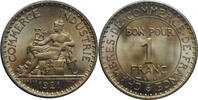 1 francs France 1921, BU, Third Republic (1870 - 1941) -