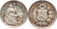 Peru 1/2 dinero 1912 FG, UNC PL, República del Perú (1863 - 1917) -