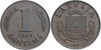 1 santims Latvia 1938, AU, First Republic (1922 - 1940) -