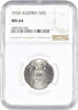 50 groschen Austria 1934, NGC MS64, First Republic (Shilling) (1925 - 1938) -