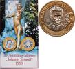50 schilling Austria 1999, BU, 100th Anniversary - Death of Johann Strauss -