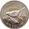 5 dollars New Zealand 1997, BU, WWF Conserving Nature - Saddleback -
