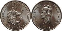 50 francs 1975 French Afars & Issas  1975, BU, French overseas territory (1968-1975)