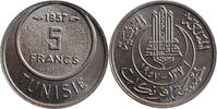 5 francs Tunisia 1957, BU, French protectorate (1890 - 1957) -