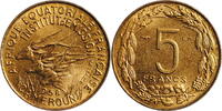 5 francs French Equatorial Africa 1958, BU, French colony (1942 - 1958) -