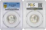 25 cents Newfoundland 1917 C, PCGS MS62, Dominion (1865 - 1949) -