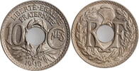 10 centimes France 1918, BU, Third Republic (1870 - 1941) -