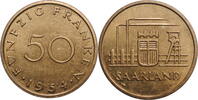 50 francs Saar 1954, BU, Saar Protectorate (1947 - 1956) -