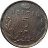 5 francs Belgium 'BELGIE', XF, King Leopold III (1934 - 1947) -