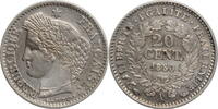 20 centimes France 1850 A, UNC, Second Republic (1848 - 1851) -