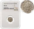 1 denar Hungary 1567, NGC MS62, Emperor Maximilian II (1564 - 1576) -