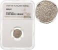 1 denar Hungary 1569, NGC MS62, Emperor Maximilian II (1564 - 1576) -