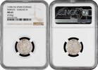 Spain, Castile and Leon 1 dinero 1286-1288, NGC MS63, Sancho IV (1284 - 1295) -