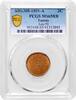 2 centimes Tunisia AH 1308 (1891), PCGS MS65 RB, French protectorate (1890 - 1957) -