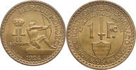 1 franc Monaco 1924, UNC, Prince Louis II (1922 - 1949) -