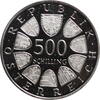 500 schilling Austria 1985, PROOF, 40th Anniversary - Peace in Austria -