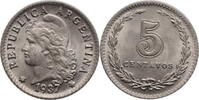 5 centavos Argentina 1937, BU, Argentine Peso (1881 - 1969) -