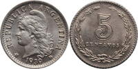 5 centavos Argentina 1939, BU, Argentine Peso (1881 - 1969) -