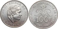 100 francs Monaco 1989, BU, 40th Anniversary - Reign of Rainier III -