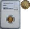 50 centimes Monaco 1926, NGC MS63, Prince Louis II (1922 - 1949) -