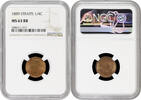 1/4 cent Straits Settlements 1889, NGC MS63 RB, Queen Victoria (1845 - 1901) -