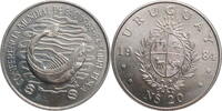 Uruguay 20 new pesos 1984, BU, World Fisheries Conference -
