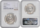 half dollar USA 1938, NGC MS65, 250th Anniversary - New Rochelle -